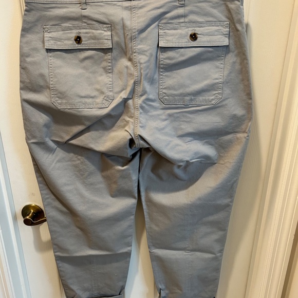 Cargo Chino Trousers/Pants, Gray, Size 14 - Picture 5 of 6